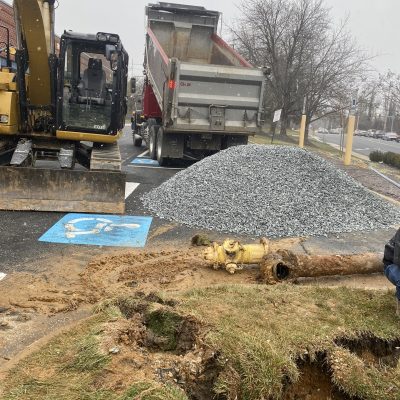 Repairing Broken Fire Hydrant